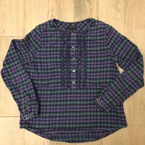 Plaid flannel top